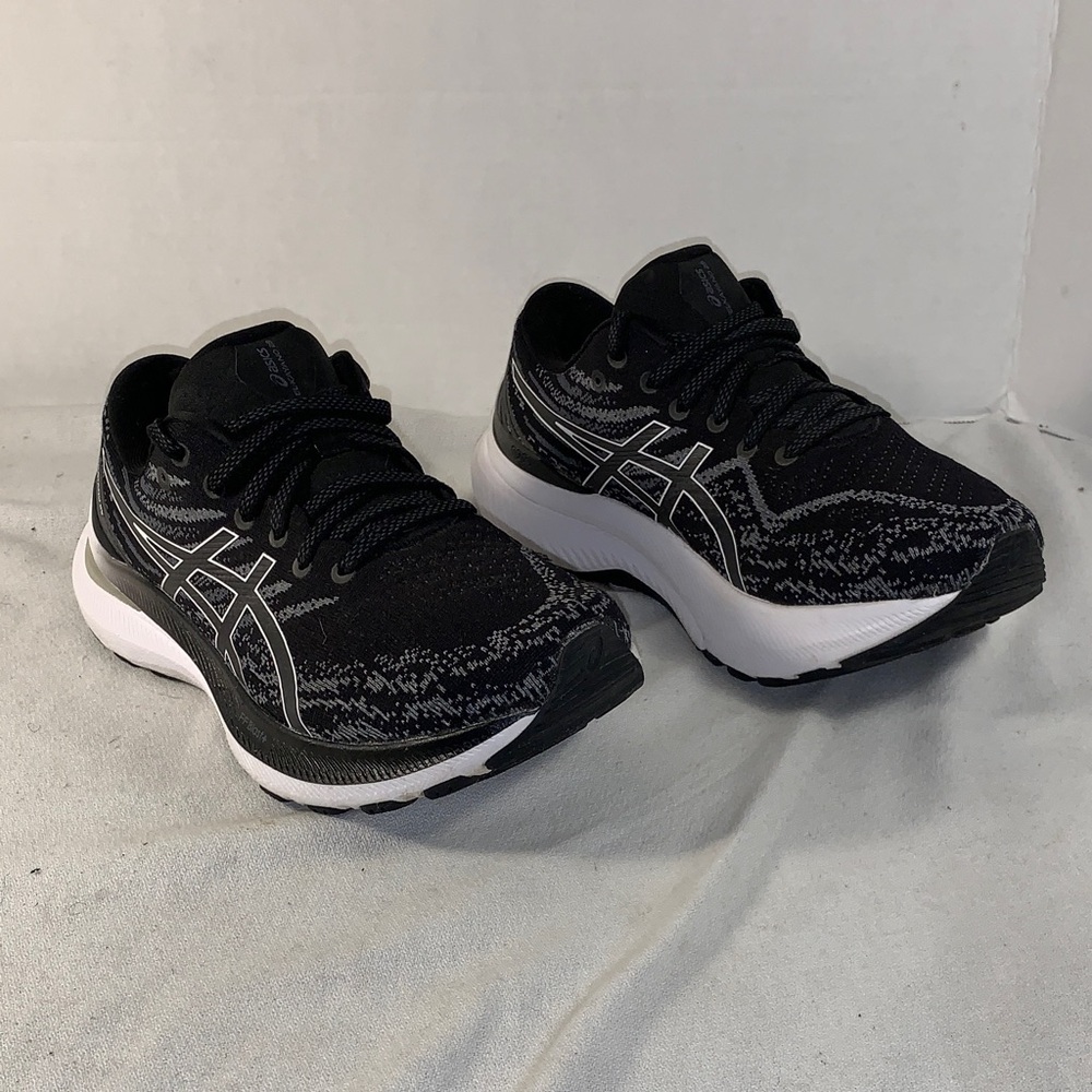 Women's ASICS Gel-Kayano 29 Black and White Athletic Sneakers